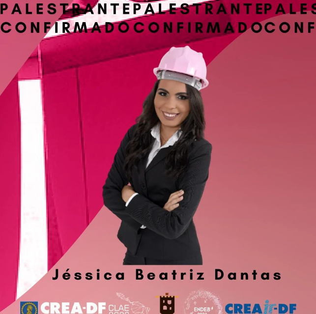 Quarto palestrante confirmado, engenheira física Jéssica Beatriz Dantas