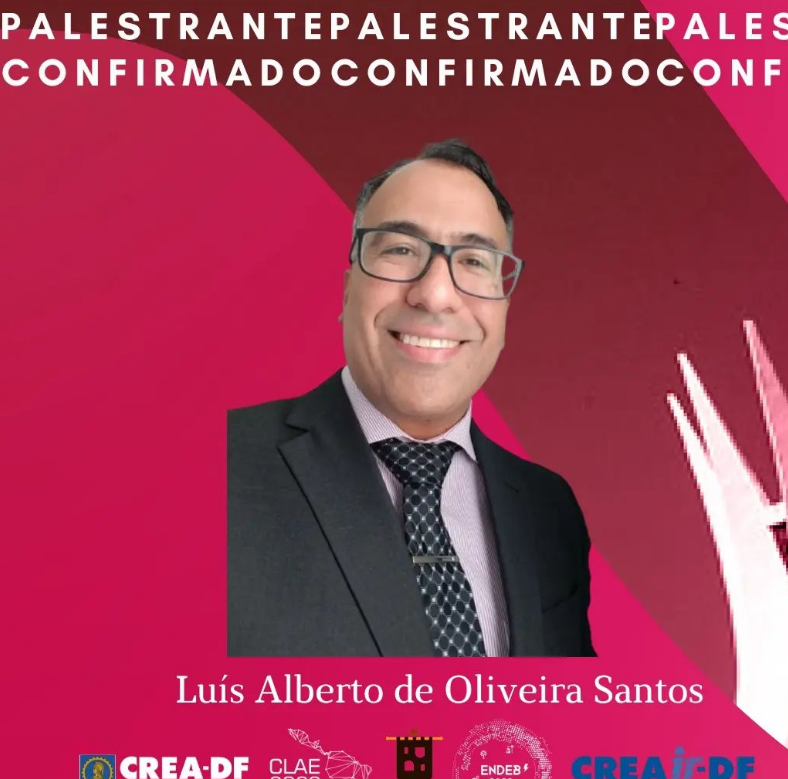 Quinto palestrante confimado, geólogo Luís Alberto de Oliveira Santos 