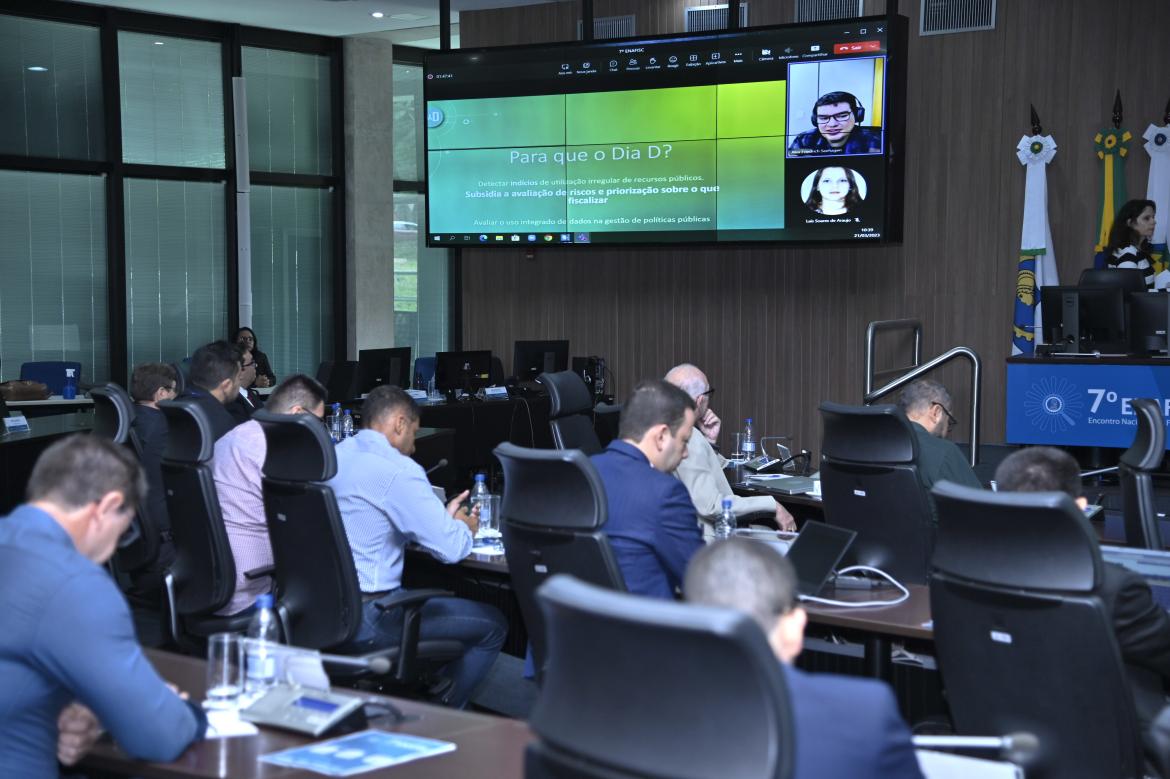 Auditor do TCU, Alex Friedrich Seehagen, durante live com os participantes