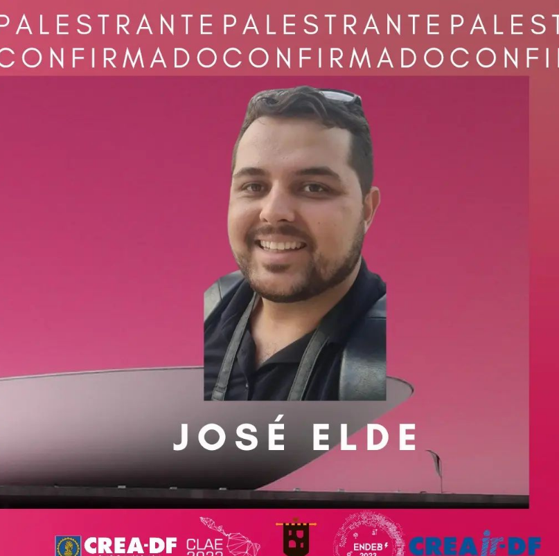 O segundo palestrante confirmado é o engenheiro civil Engenheiro José Elde Fernandes